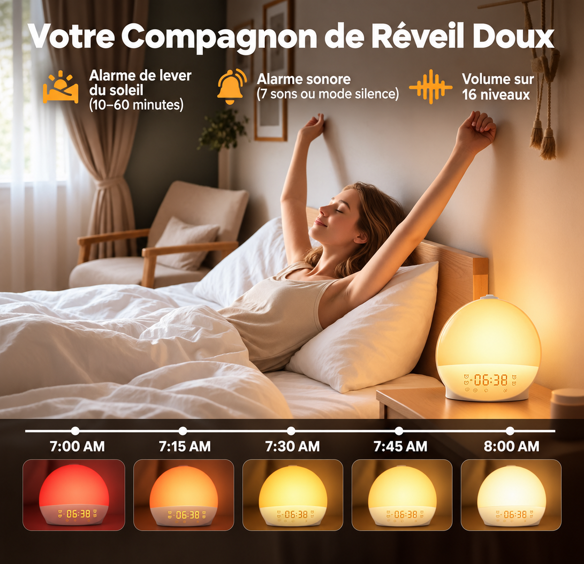 Réveil simulateur d'aube