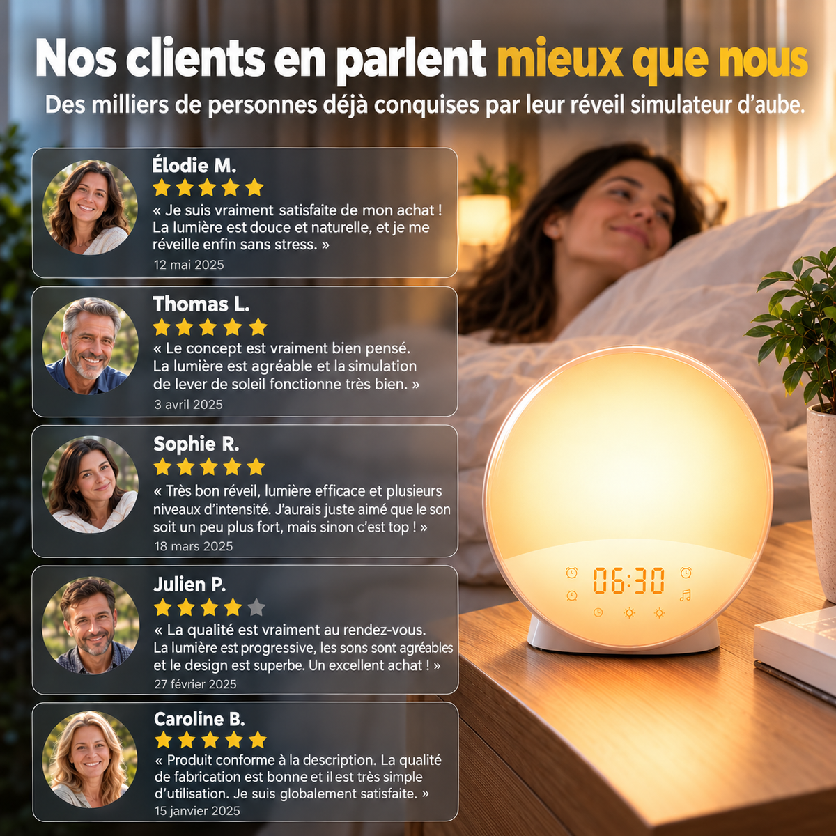 Réveil simulateur d'aube