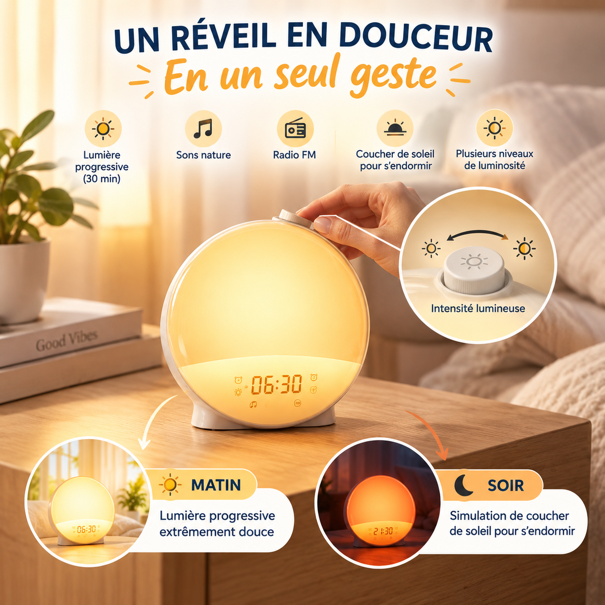 Réveil simulateur d'aube