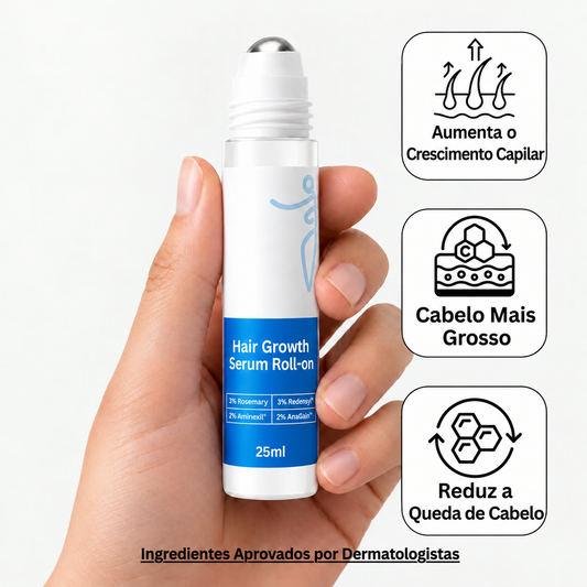 Sérum Roll-on para o Crescimento do Cabelo