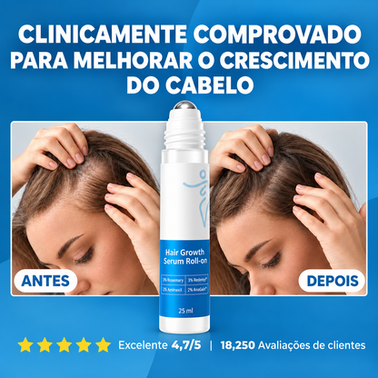 Sérum Roll-on para o Crescimento do Cabelo