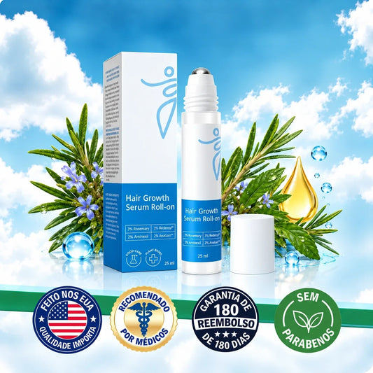 Sérum Roll-on para o Crescimento do Cabelo